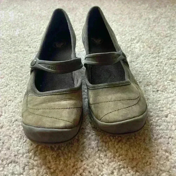 Crocs wedged wedged heel shoes womens size 7 - Picture 7 of 8